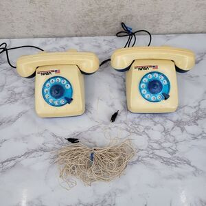 1960's Buddy L NASA Space Intercom Set Rotary Phones Room To Room Made in U.S.A.